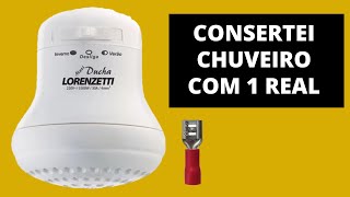 GENIAL COMO RECUPERAR RESISTÊNCIA DO CHUVEIRO LORENZETTI [upl. by Teerell]