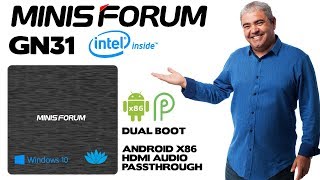 Minisforum GN31 Intel Windows 10 Mini PC  Audio Pass Through Via HDMI Android X86 [upl. by Arnie]