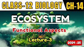 ECOSYSTEM I LECTURE 3 I FUNCTIONAL ASPECTS I CLASS12 I NEETCBSEState Board [upl. by Cadel]