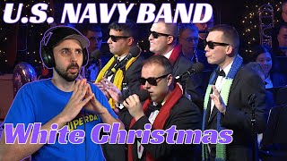 United States Navy Band REACTION  White Christmas [upl. by Aromat]