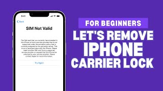 How To Carrier Unlock Any iPhone [upl. by Ecniv]