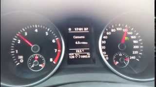 VW Golf sport 14 TSI 122 fuel consum  120 kmh [upl. by Shushan530]