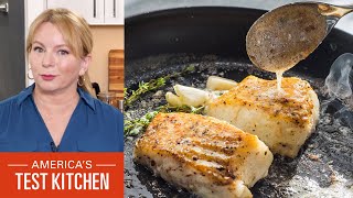 How to Make ButterBasted Fish Fillets with Garlic and Thyme [upl. by Dygall100]