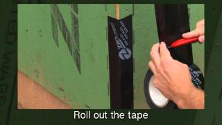 Taping outside corners with ZIP System™ tapeEnglish [upl. by Ericka]