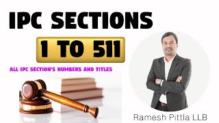 Indian Penal Codes Complete 511 Sections awarenesshub allipcsections rameshpittla awarenesshub [upl. by Schnell718]