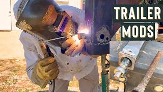 Trailer Hitch Modifications Repair Mobile Welding Central Oklahoma [upl. by Aicelef927]