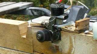 Starting and Running an OampR 23 Deluxe Antique Model Airplane Engine [upl. by Liesa455]