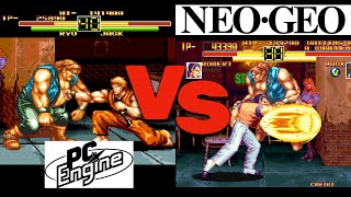 When the TurboGrafxPC Engine Tried to Be the NEO GEO A Retro Game Comparison [upl. by Lipinski]