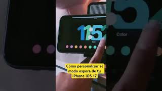 Cómo personalizar el modo espera de tu iPhone iOS 17 [upl. by Ennovaj]