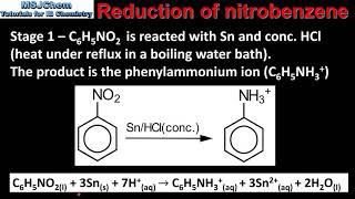 201 Reduction of nitrobenzene HL [upl. by Ahsilef]