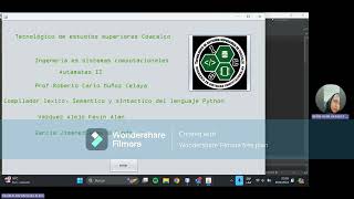 PROYECTO FINALAUTOMATAS IITESCoAnalizador Python [upl. by Enomyar127]