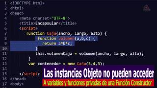 29 Curso de JavaScrit para principiantes Encapsulación en JavaScript [upl. by Arlin801]