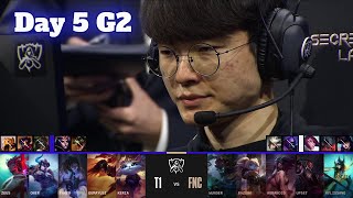 T1 vs FNC  Day 5 LoL Worlds 2022 Main Group Stage  T1 vs Fnatic  Groups full game [upl. by Riana]