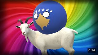 kosovo dancing goat countryball  sped up oj alija aljo meme song [upl. by Anwahsat]