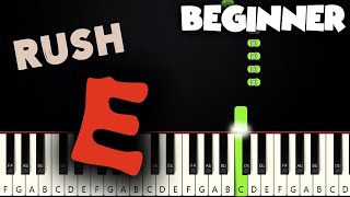 Rush E  SheetMusicBoss  BEGINNER PIANO TUTORIAL  SHEET MUSIC by Betacustic [upl. by Ordisi]