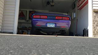 2016 Dodge Challenger Hellcat true straight pipes [upl. by Nylknarf628]