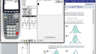 11 TI 83 84 normalcdf 2ndExample Ch06 [upl. by Murton]