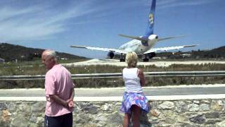 Skiathos 2011 take off [upl. by Ynnaf858]