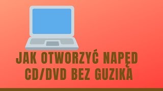 2019 Jak otworzyć napęd CDDVD bez guzika [upl. by Priscella]