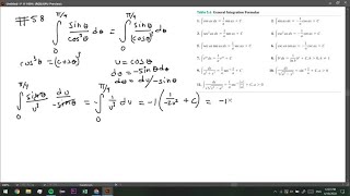 Definite integrals Use a change of variables or Table 56 to evaluate the following definite integr… [upl. by Nyssa]