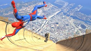 GTA V SpiderMan amp Color Minions Epic Ragdoll Physics Funny and Fails shorts gtav shortsfeedquot [upl. by Soiritos]