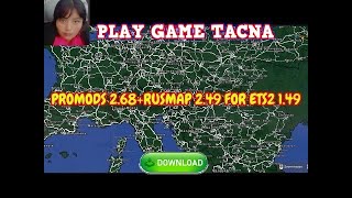 PROMODS 268RUSMAP 249  PM268 RM2 49 connect RusMap v10 PARA ETS2 1492 [upl. by Hniv]