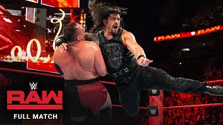 FULL MATCH  Roman Reigns vs Samoa Joe – Intercontinental Title Match Raw January 1 2018 [upl. by Niowtna]