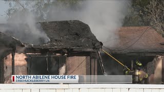 North Abilene home engulfed in fire after neighbors hear explosions [upl. by Pascasia600]