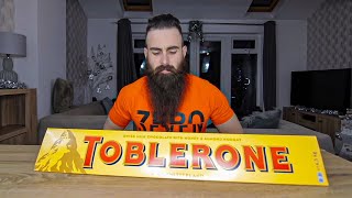 The Biggest Chocolate Bar Ive Ever Seen 24000 Calorie Toblerone Challenge  BeardMeatsFoode [upl. by Bathsheba]