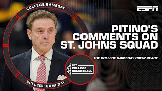 WE LACK TOUGHNESS  Rick Pitino is seemingly FED UP with his St Johns Squad  College GameDay [upl. by Ansaev]