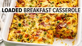 BEST BREAKFAST CASSEROLE  easy breakfast casserole with sausage sweet potato and more [upl. by Aryk]