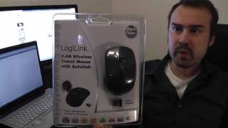 LogiLink kabellose optische Mini Maus für Notebook Schwarz ID0031  Review [upl. by Mavilia]