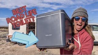 I Found the Best Roadlife Toilet  Trelino Composting Toilet Review [upl. by Eedyah]