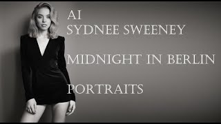 AI Sydney Sweeney Midnight in Berlin Portraits [upl. by Cardon219]