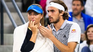 Stefanos Tsitsipas responds to Paula Badosa advice question after axing dad as coach [upl. by Assirat]