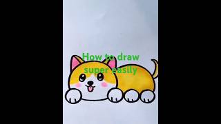 How to draw super easily draw art dog [upl. by Peper]