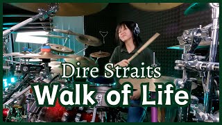 Walk of Life  Dire Straits  Drum cover by KALONICA NICX [upl. by Einhorn]