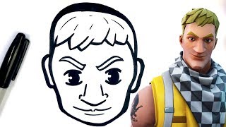 HOW TO DRAW CABBIE SKIN  FORTNITE [upl. by Farleigh984]