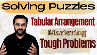 Logical Reasoning  9 Tabular Arrangement  Learn how to crack tough problems [upl. by Gayel]