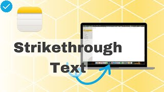 How To Write Strikethrough Text On Notes [upl. by Aicen]