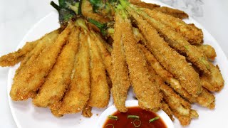 EVERYONE CAN MAKE THIS SIMPLE RECIPE CRISPIEST TASTIEST Fried Eggplant [upl. by Osi]