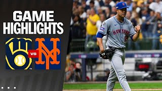 Brewers vs Mets Game Highlights 10324 MLB Highlights  MLB Highlights Today [upl. by Anieral]