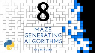 8 Maze Generating Algorithms in 3 Minutes [upl. by Oakes]