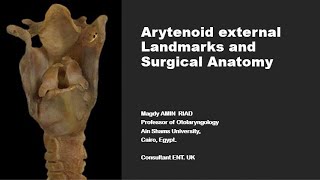 Arytenoid external Landmarks and Surgical Anatomy [upl. by Ara]