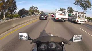 Lane Splitting with CHP Motorcycle Police Officer in Los Angeles HD [upl. by Adar434]