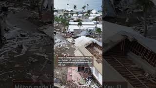 Massive Destruction From Hurricane Miltons Storm Surge in Florida [upl. by Safoelc807]