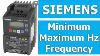 03 How to set siemens sinamics v20 ac drive vfd parameter manual setting hindi Minimum maximum freq [upl. by Gurtner]