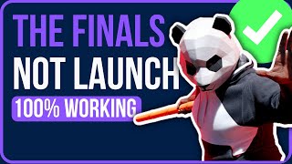 FIXED THE FINALS NOT LAUNCHING PC 2024  Fix The Finals Black Screen on Startup [upl. by Ingra]