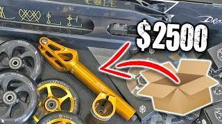 PRO SCOOTER PARTS UNBOXING BIGGEST ON YOUTUBE [upl. by Idyak]