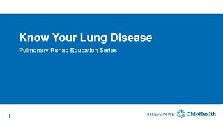 Know Your Lung Diseases [upl. by Iphlgenia]